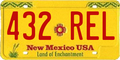 NM license plate 432REL