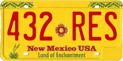 NM license plate 432RES
