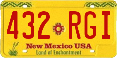 NM license plate 432RGI