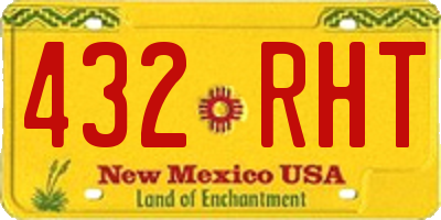 NM license plate 432RHT