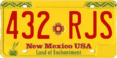 NM license plate 432RJS