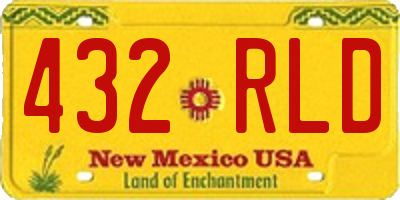 NM license plate 432RLD