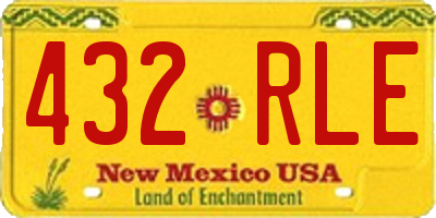 NM license plate 432RLE
