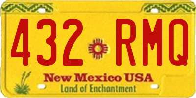 NM license plate 432RMQ
