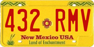 NM license plate 432RMV