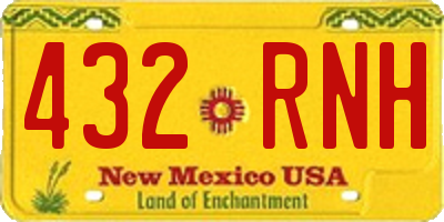 NM license plate 432RNH
