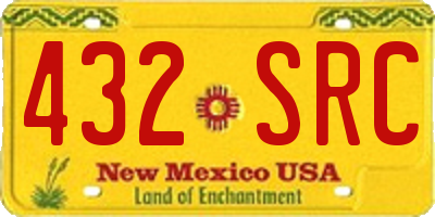 NM license plate 432SRC