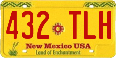 NM license plate 432TLH