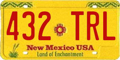 NM license plate 432TRL