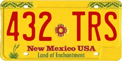 NM license plate 432TRS