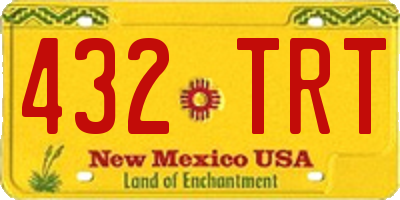 NM license plate 432TRT