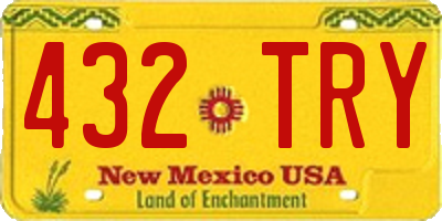 NM license plate 432TRY