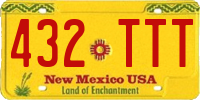 NM license plate 432TTT