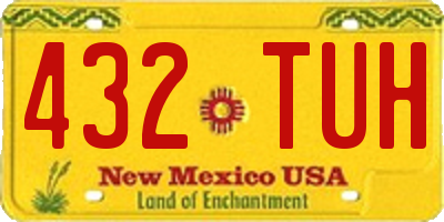 NM license plate 432TUH