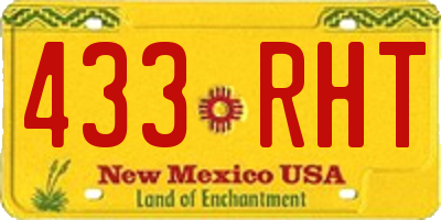 NM license plate 433RHT