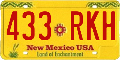 NM license plate 433RKH
