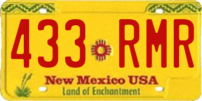 NM license plate 433RMR