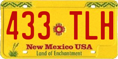 NM license plate 433TLH