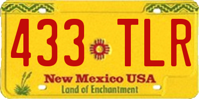 NM license plate 433TLR