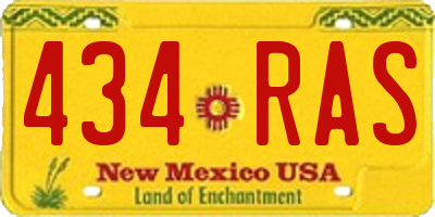 NM license plate 434RAS