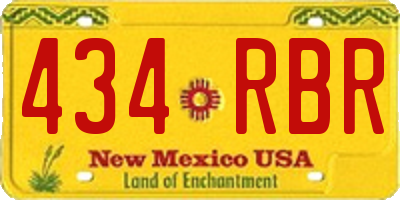 NM license plate 434RBR