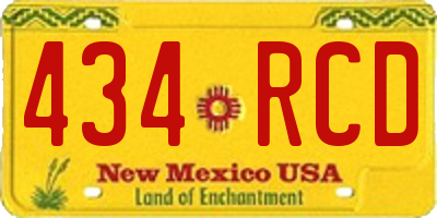 NM license plate 434RCD
