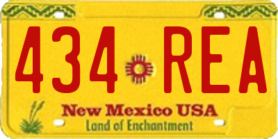 NM license plate 434REA