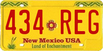 NM license plate 434REG