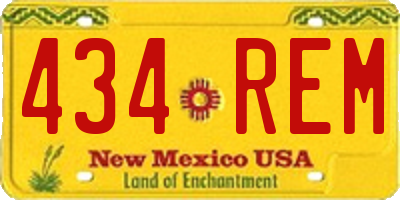 NM license plate 434REM