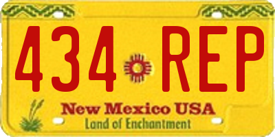 NM license plate 434REP