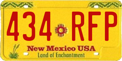 NM license plate 434RFP