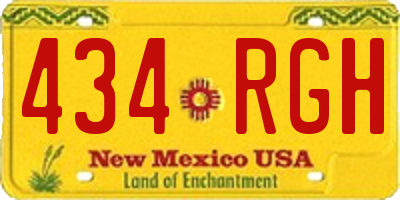 NM license plate 434RGH