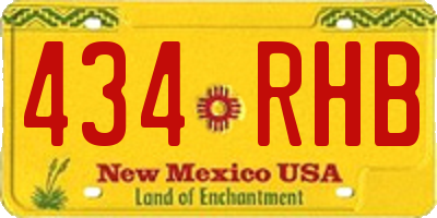 NM license plate 434RHB