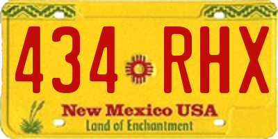 NM license plate 434RHX
