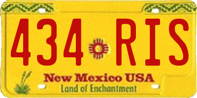 NM license plate 434RIS