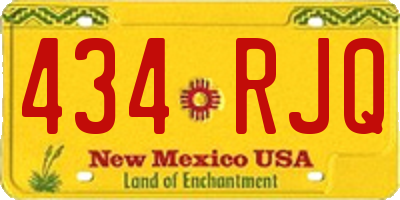 NM license plate 434RJQ