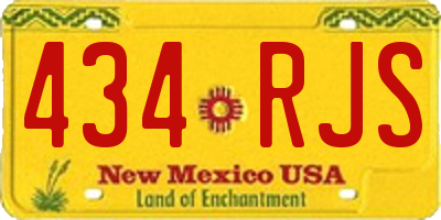 NM license plate 434RJS