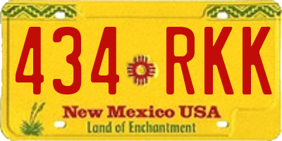NM license plate 434RKK