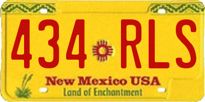 NM license plate 434RLS