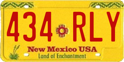 NM license plate 434RLY