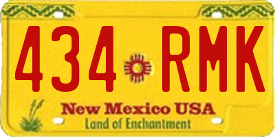 NM license plate 434RMK