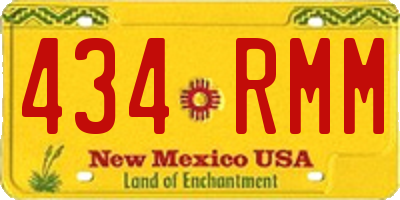NM license plate 434RMM