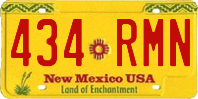 NM license plate 434RMN