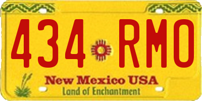 NM license plate 434RMO