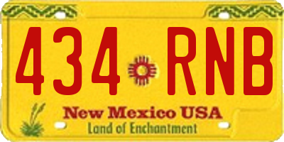NM license plate 434RNB