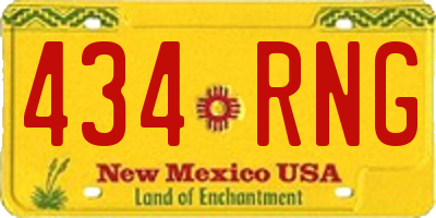 NM license plate 434RNG