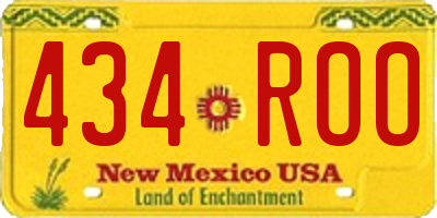 NM license plate 434ROO