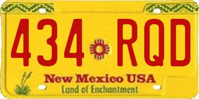 NM license plate 434RQD