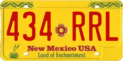 NM license plate 434RRL