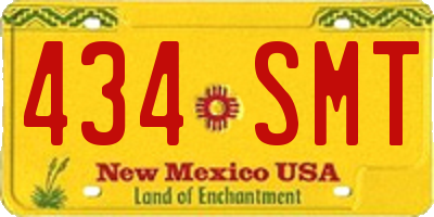 NM license plate 434SMT